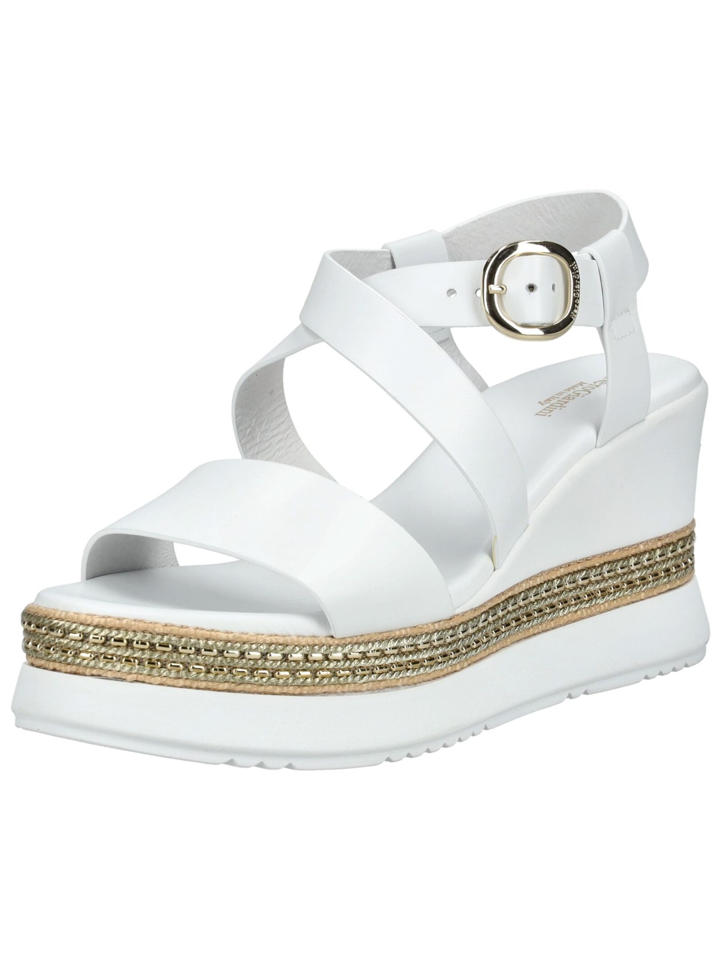 Sandalo con cinturino di Nero Giardini in bianco: frontale