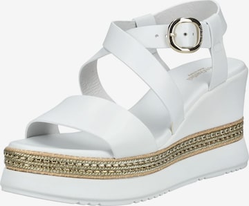 Sandalo con cinturino di Nero Giardini in bianco: frontale