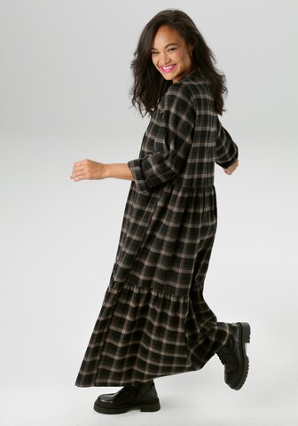 Aniston Shirt Dress in Black