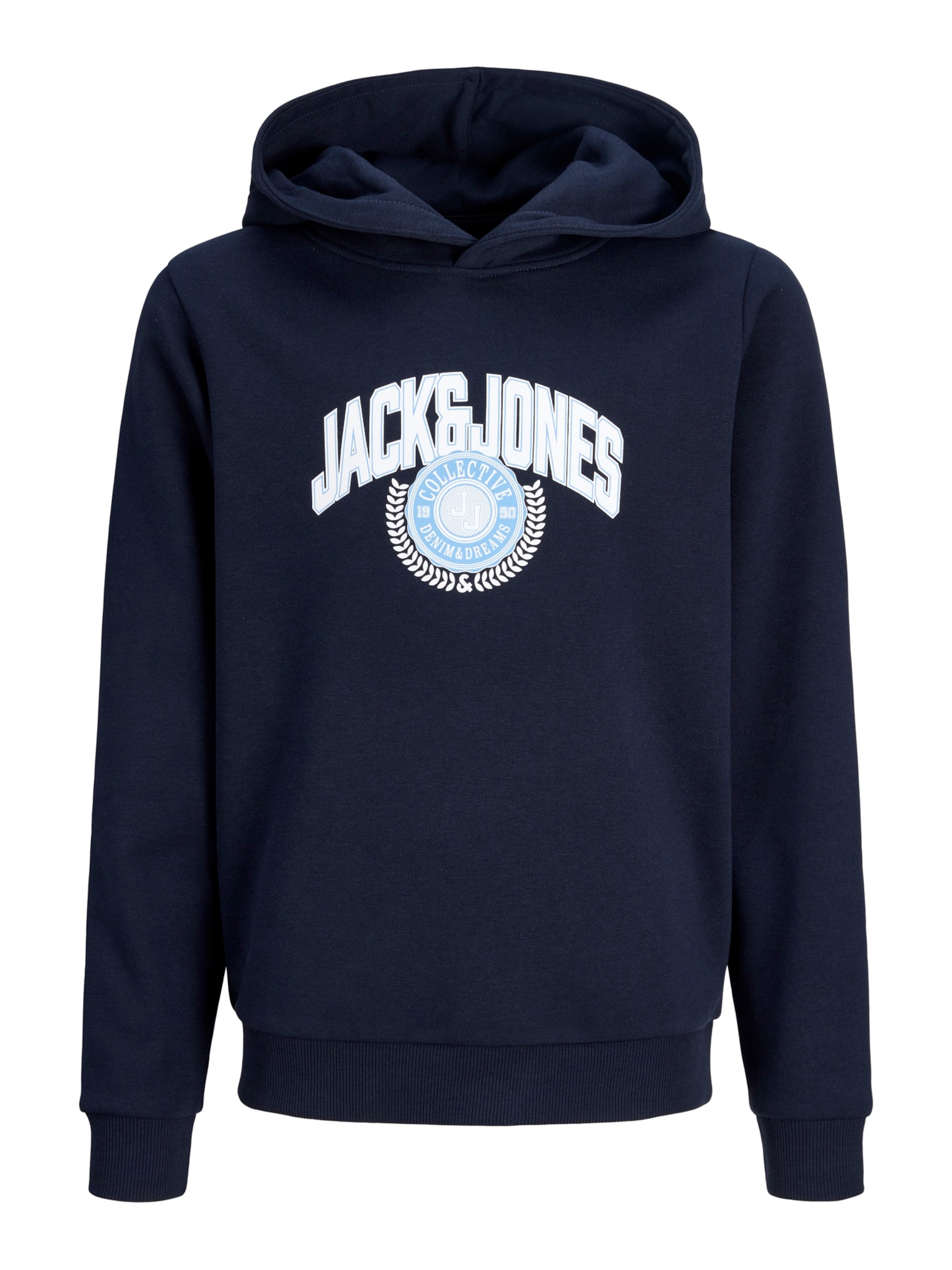 Jack & Jones Junior Sweatshirt 'JJCollegey' in Blau: Vorderseite