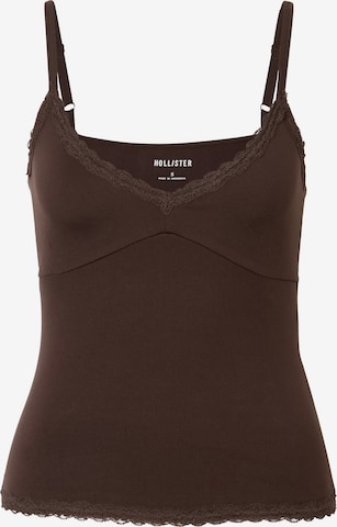 HOLLISTER - Top en marrón: frente