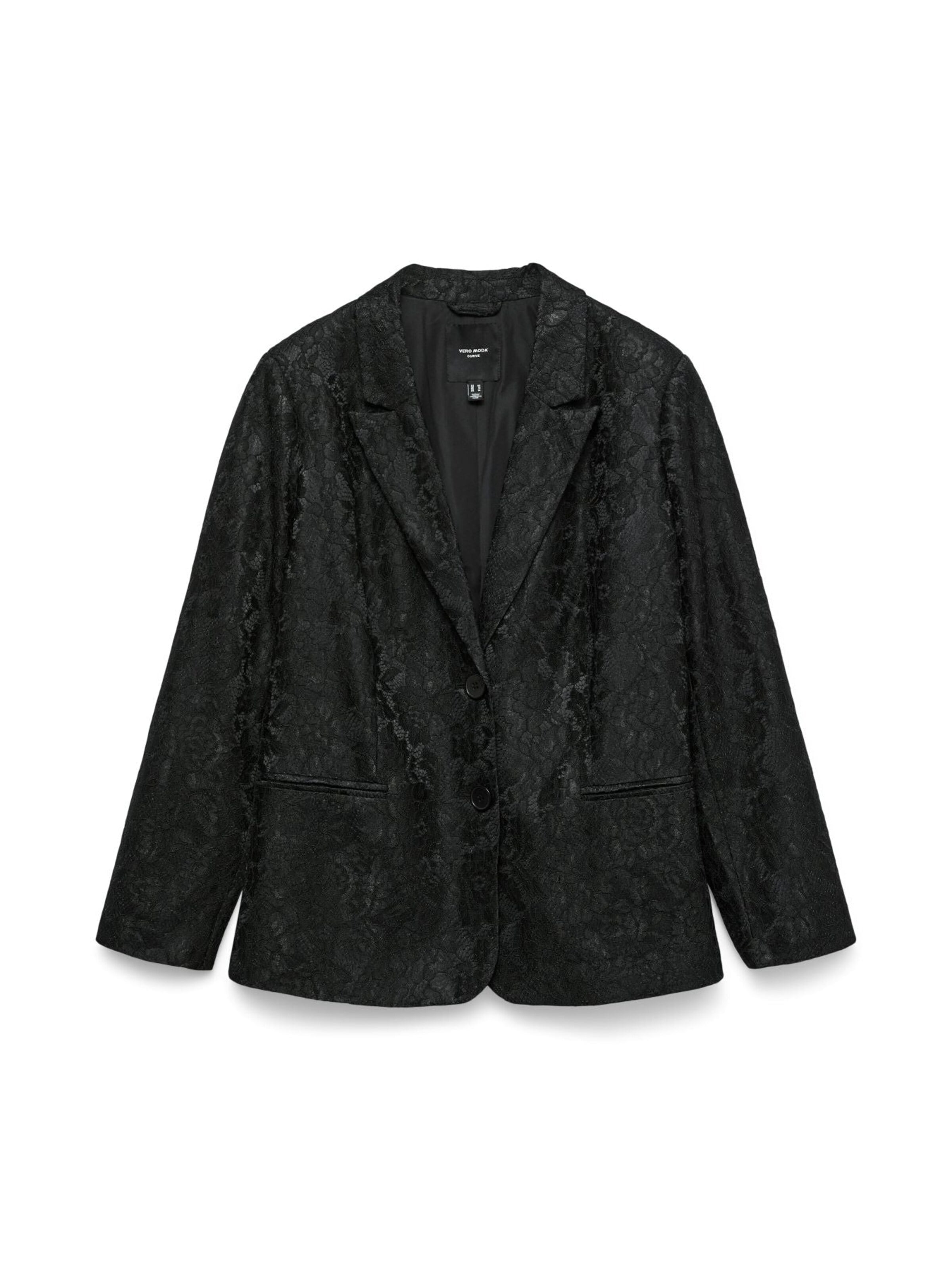Vero Moda Curve Blazer‌‌‌‌‌ in Schwarz: Vorderseite