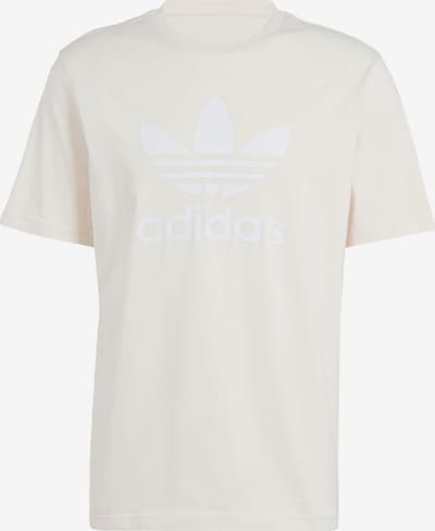 ADIDAS ORIGINALS T-Shirt 'Adicolor Trefoil' en blanc / blanc naturel, Vue avec produit