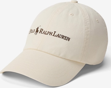 Casquette Polo Ralph Lauren en beige : devant