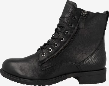 TAMARIS Lace-Up Ankle Boots in Black