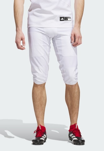 ADIDAS PERFORMANCE - Slimfit Pantalón deportivo 'Adizero Impact' en blanco: frente