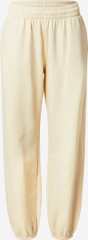 WEEKDAY Tapered Byxa 'Corinna' i beige: framsida