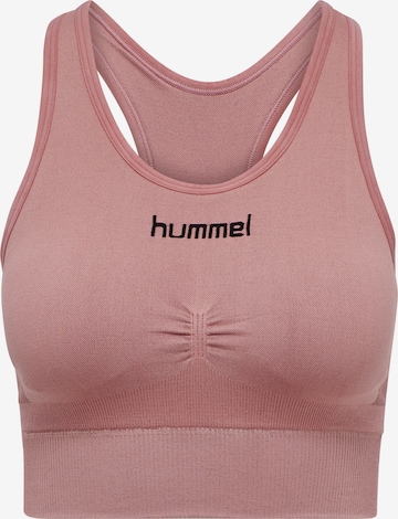 Hummel Спортивный бюстгальтер в Ярко-розовый: спереди