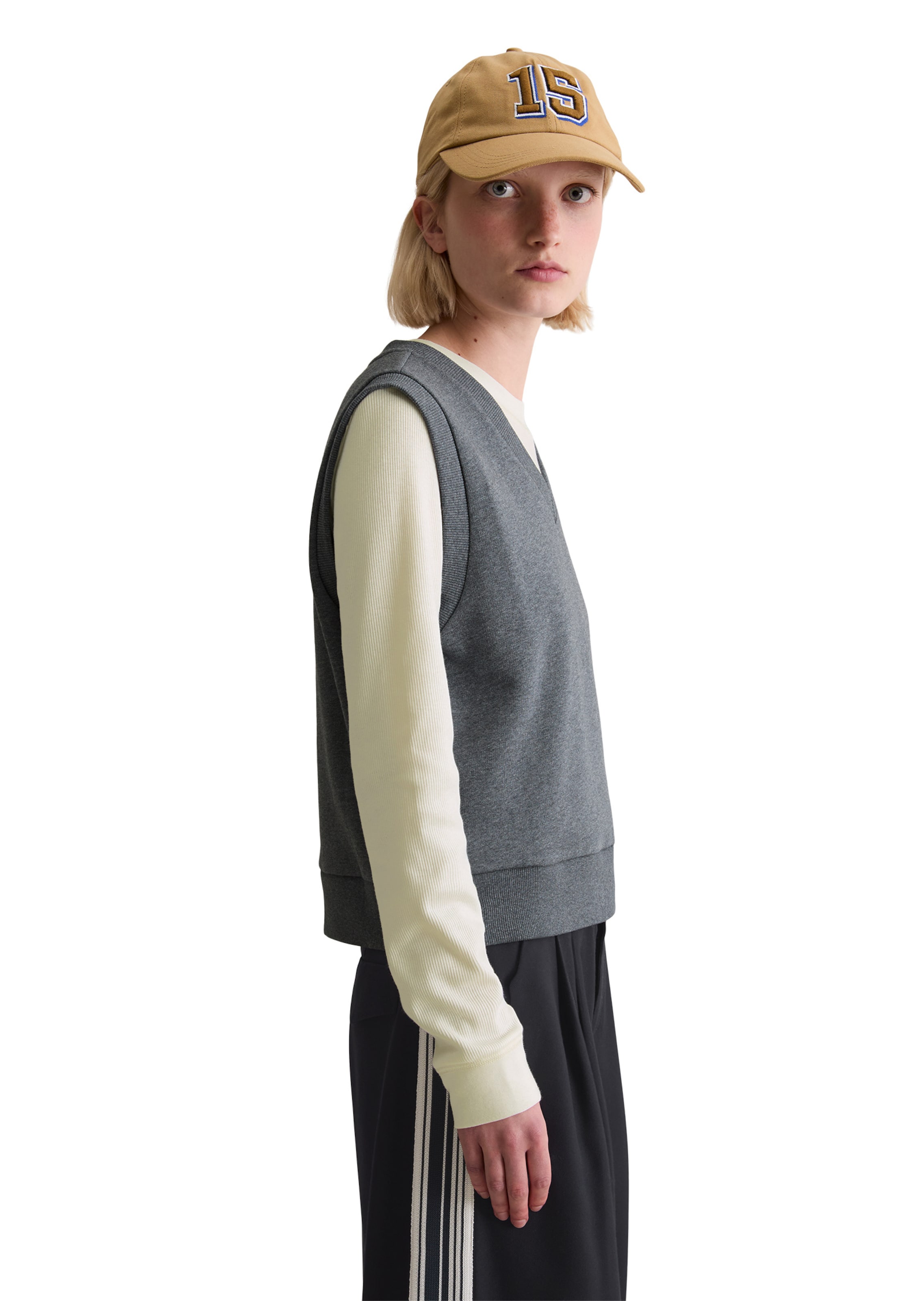 Marc O'Polo DENIM Pullunder in Grau