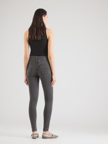 LEVI'S ® Slimfit Jeans '721 HIGH RISE SKINNY' in Zwart: terug