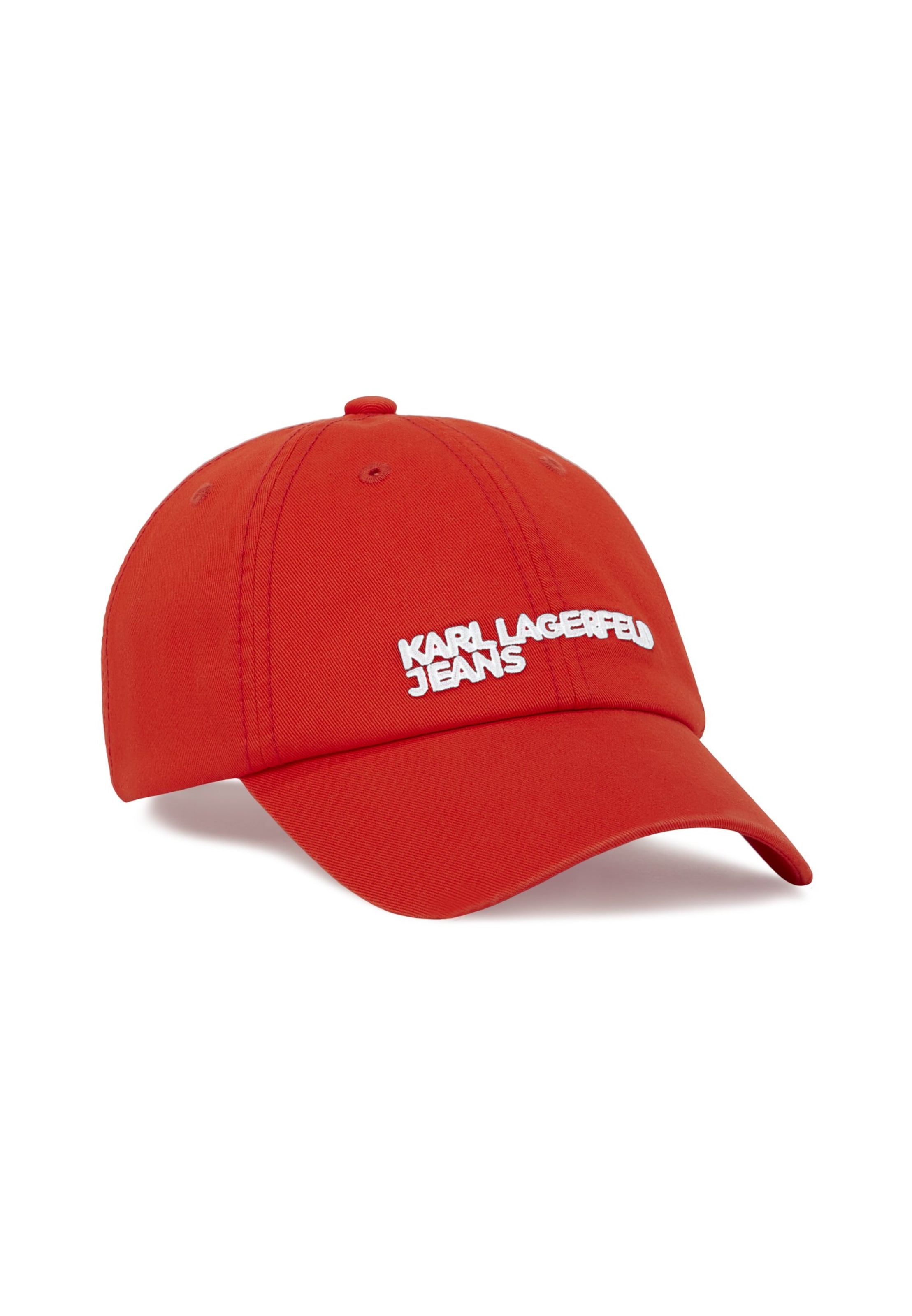 Casquette KARL LAGERFELD JEANS en rouge : devant
