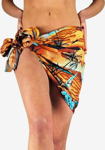 Foulard 'Surf' di King Kameha in marrone: frontale