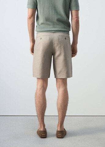 MANGO MAN Regular Chino Pants 'Carp' in Beige