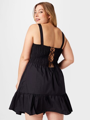 Cotton On Curve - Vestido de verano 'POPPY' en negro