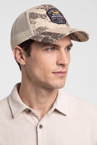 CAMP DAVID Cap in Beige: front