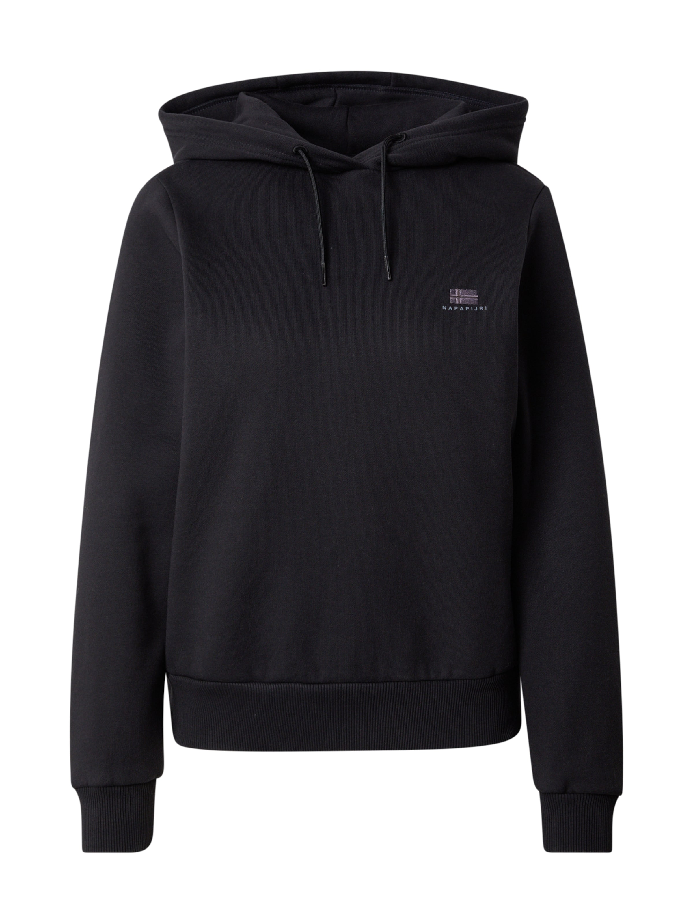 NAPAPIJRI Суичър 'NINA' в черно: отпред