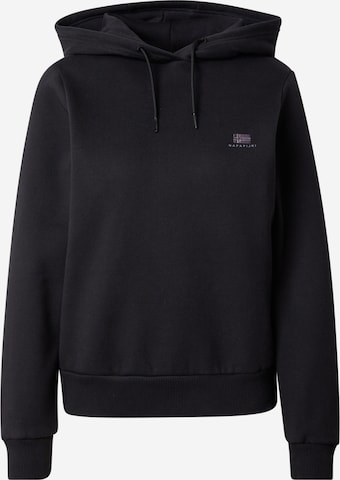 NAPAPIJRISweater majica 'NINA' - crna boja: prednji dio