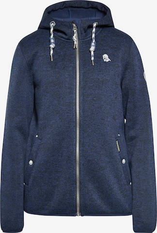 Schmuddelwedda Fleece jas in Blauw: voorkant