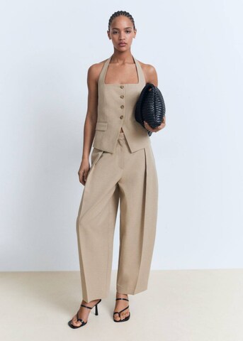 MANGO Suit Vest 'Olivia' in Brown