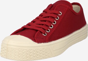US Rubber Platform trainers 'SUMMER' in Red: front