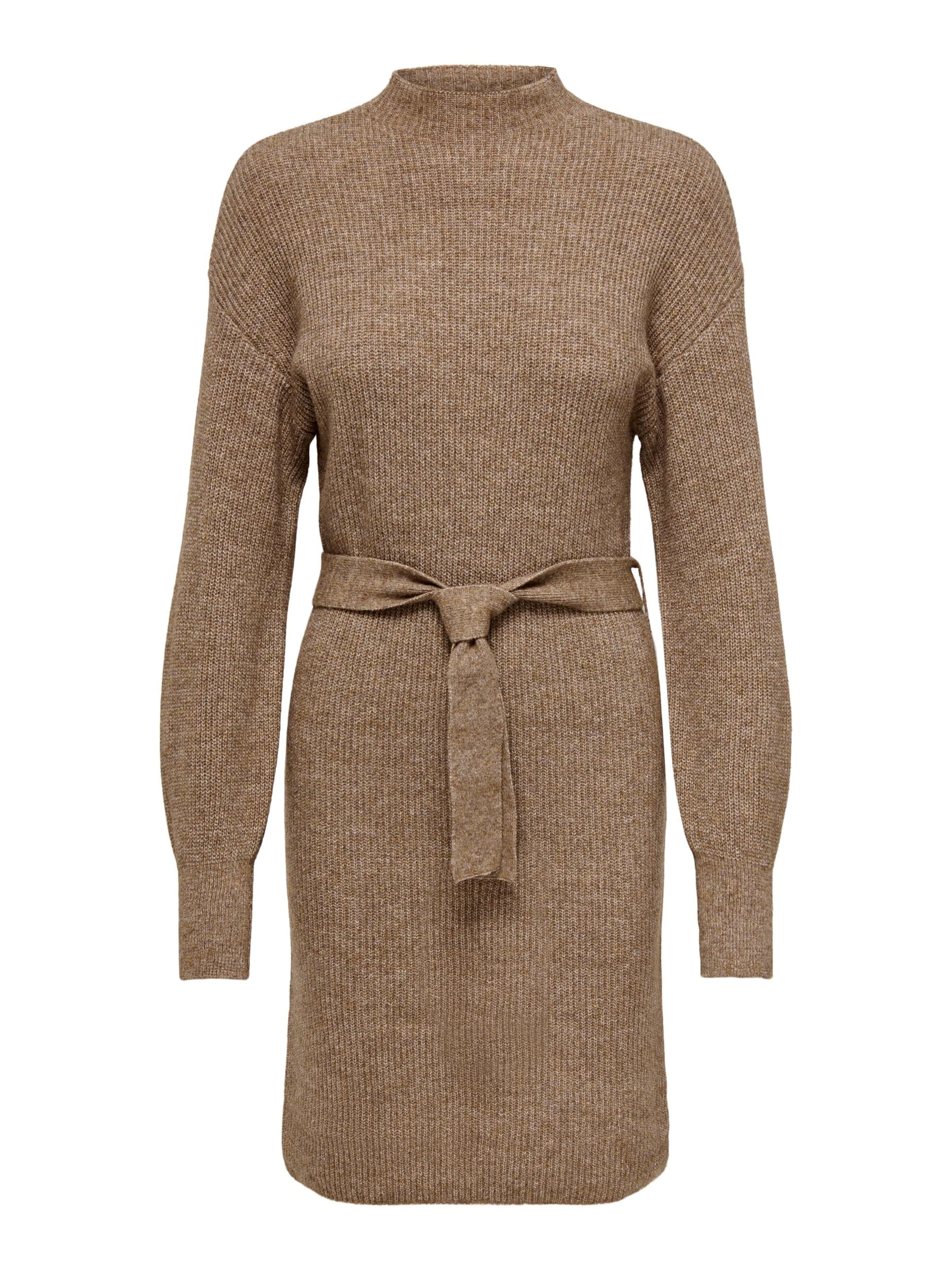 ONLY Pletené šaty 'THILDE' - Hnedá: predná strana