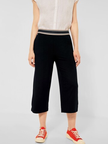 STREET ONE Wide leg Pants in Black: front