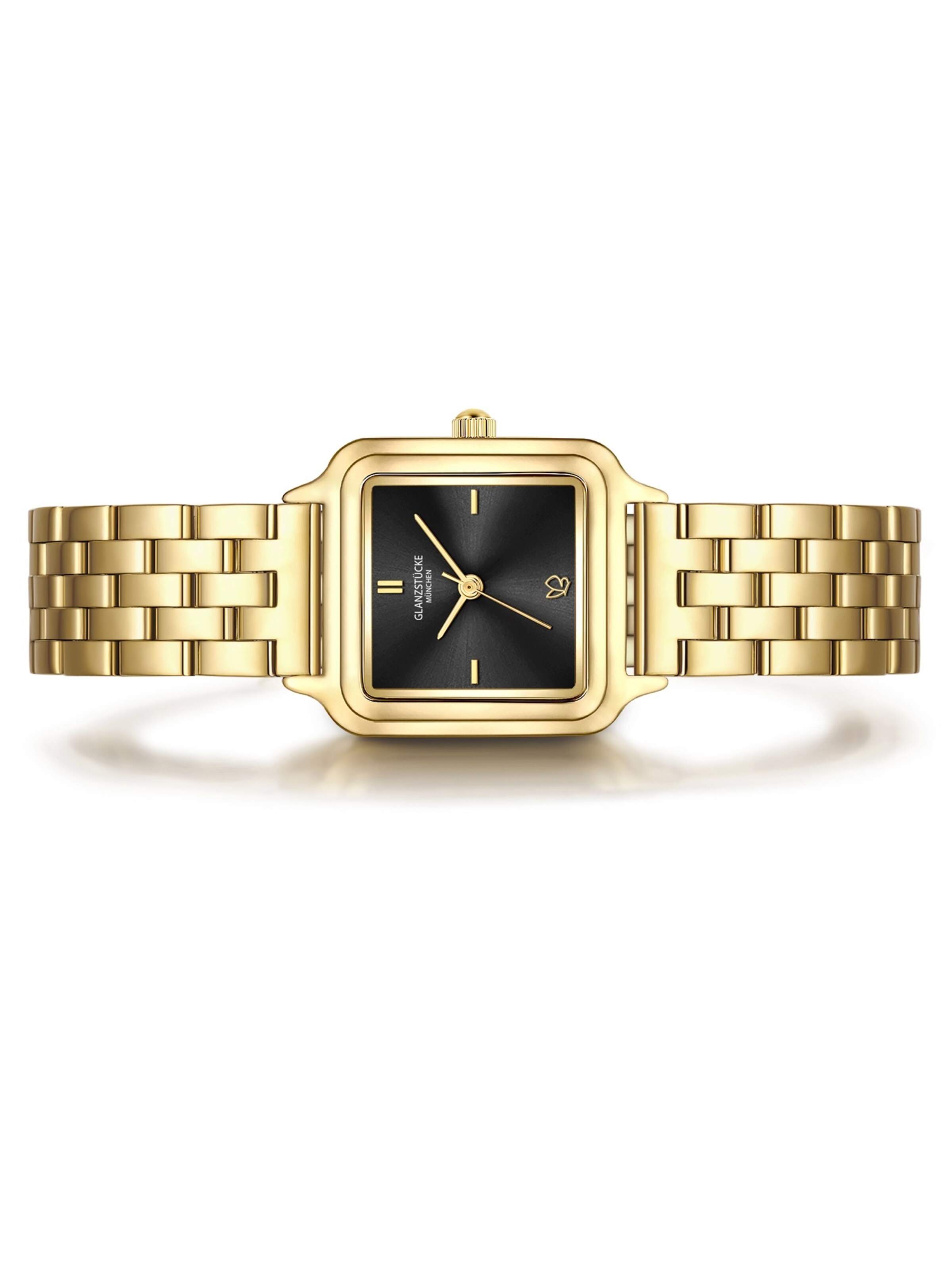 Montre à affichage analogique Glanzstücke München en or