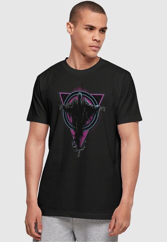 ABSOLUTE CULT T-Shirt  'Harry Potter - Neon Dementors' in Schwarz: predná strana