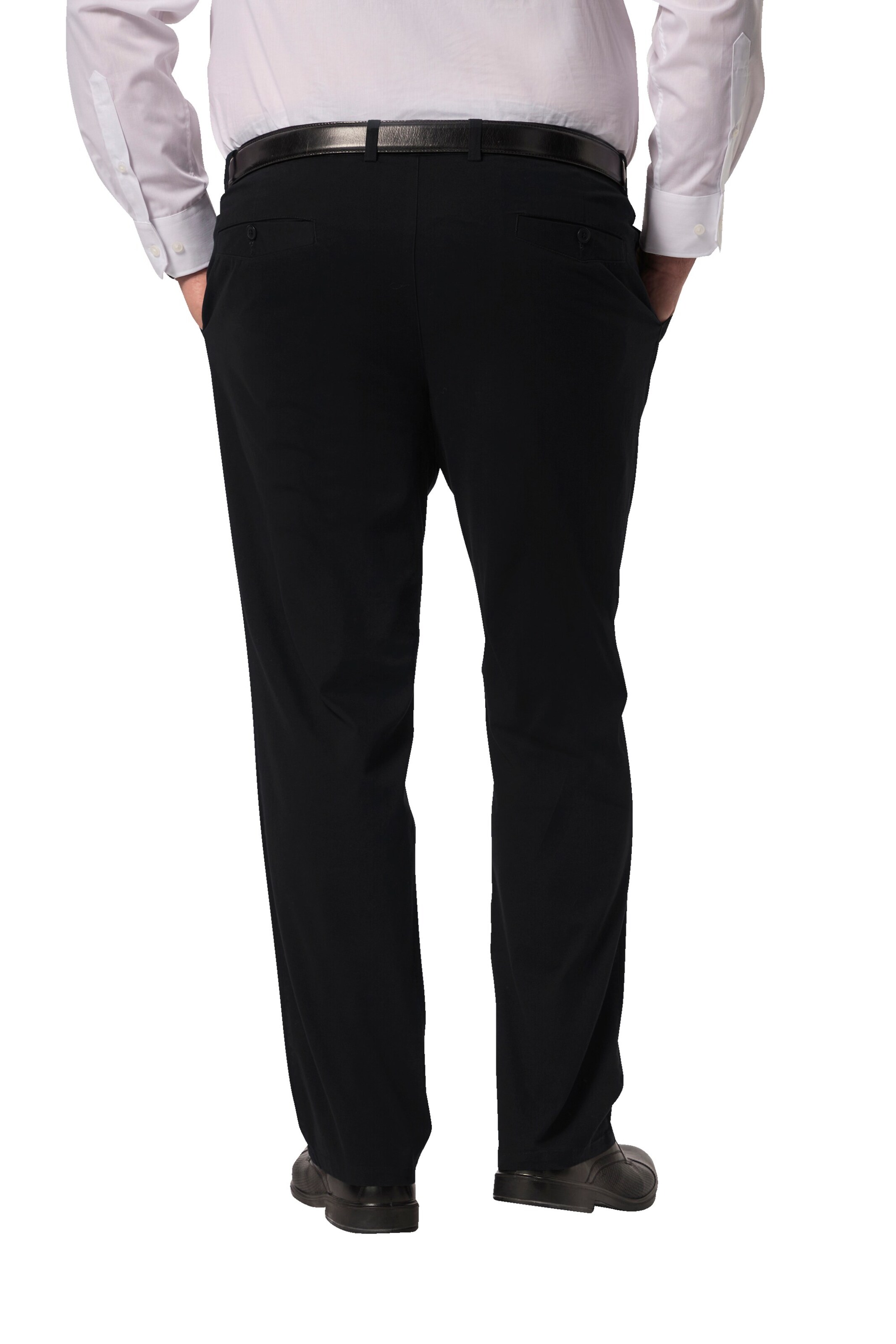 Men Plus Regular Chino in Zwart