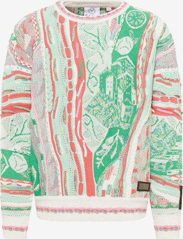 Pull-over 'Eberhoefer' Carlo Colucci en vert : devant