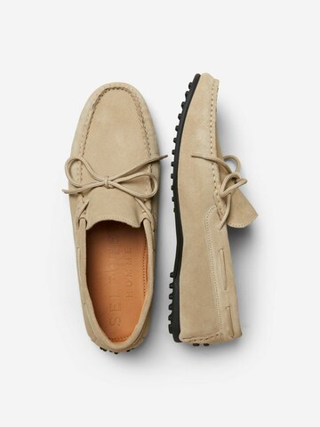 SELECTED HOMME Moccasins 'Sergio' in Beige