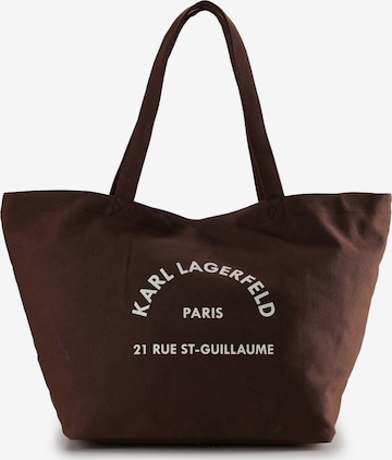 Karl Lagerfeld Shopper in Bruin: voorkant