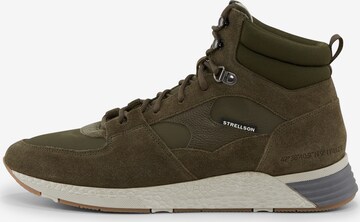 STRELLSON High-Top Sneakers ' Kilburn ' in Green: front