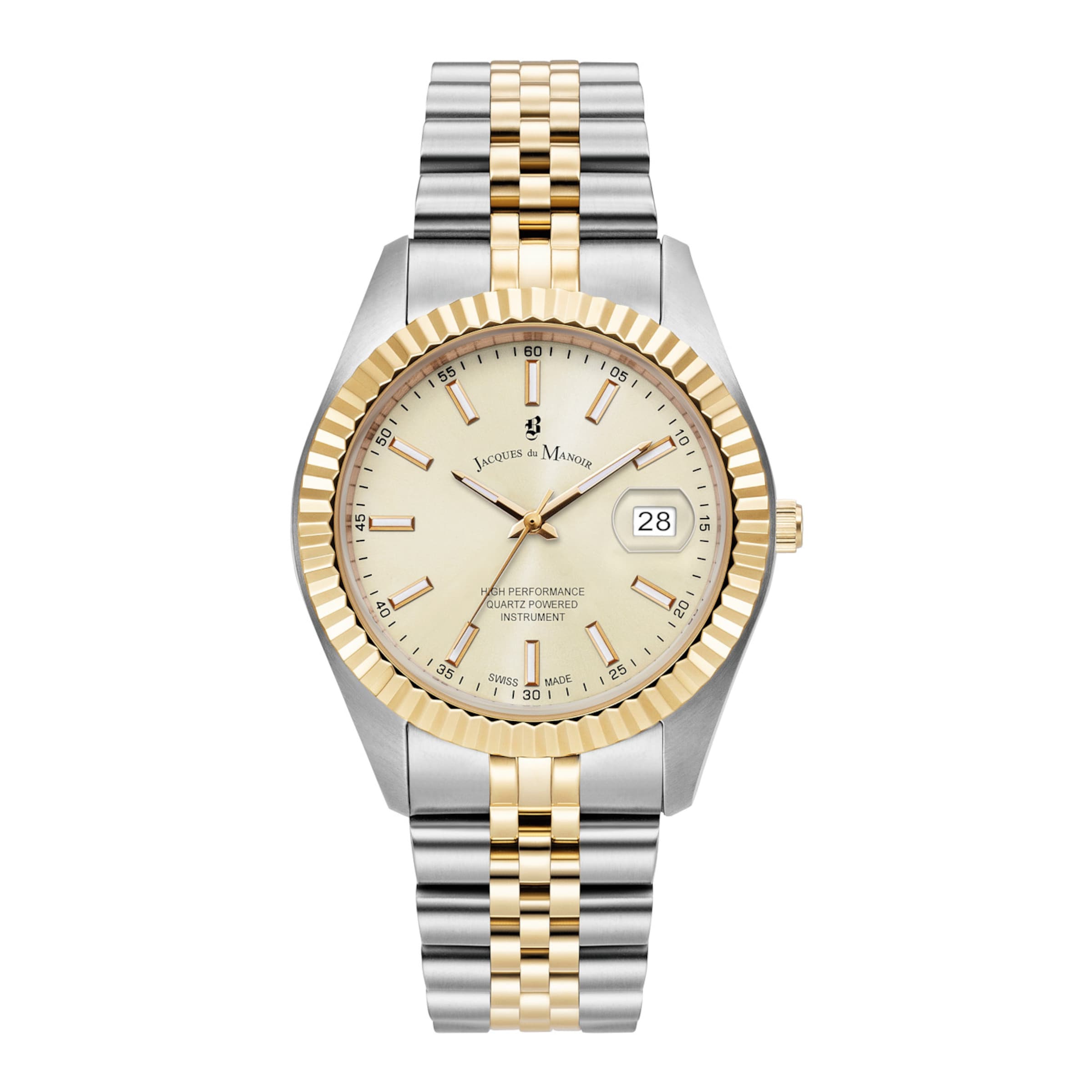 Jacques du Manoir Analoog horloge in Goud: voorkant