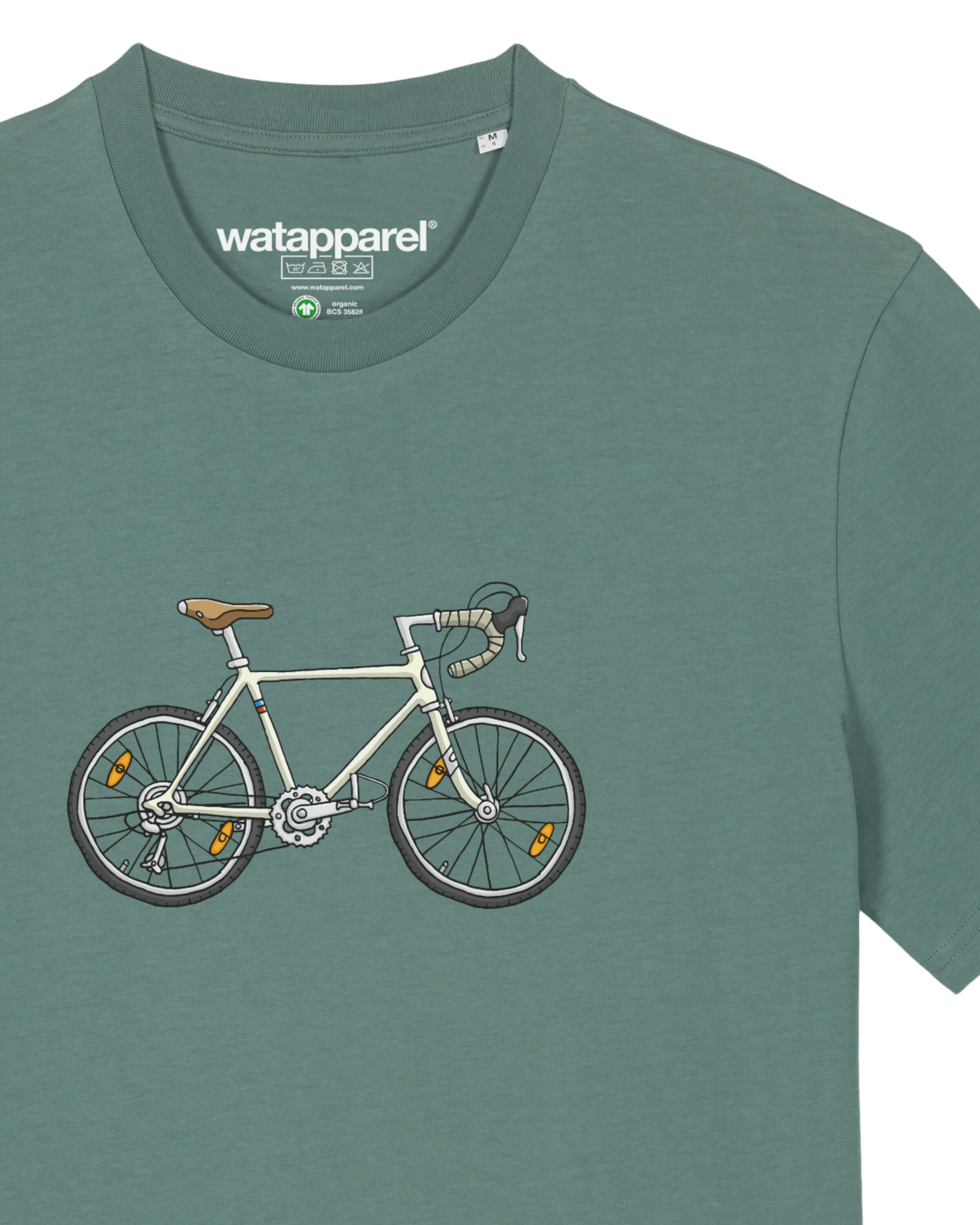 Maglietta ' Doodle Bike ' di Watapparel in verde