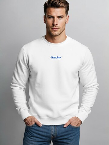 Neverless Sweatshirt 'Banana' in White: front
