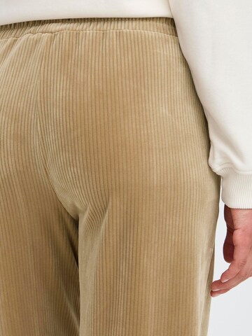 Oxmo Regular Broek ' OXEBBA WIDE LEG ' in Bruin