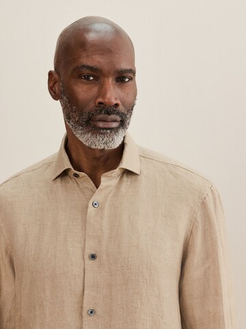 Next Regular fit Overhemd 'Signature' in Beige