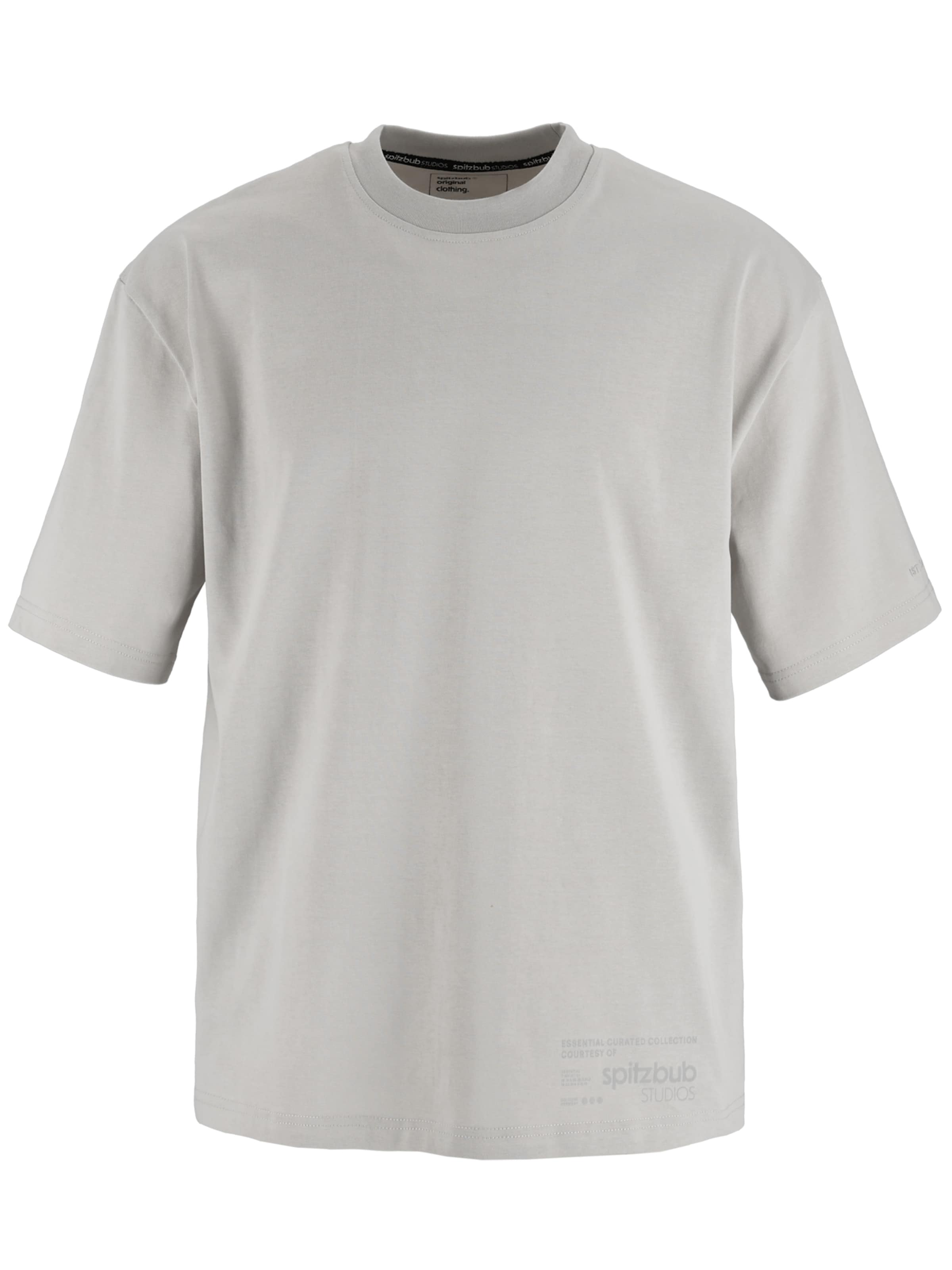 SPITZBUB T-Shirt 'Essentials' in Grau: Vorderseite