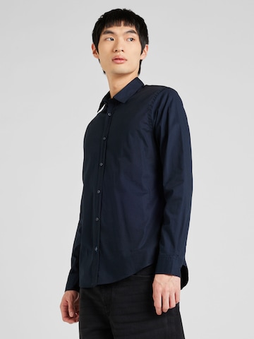 Coupe regular Chemise 'Essential' SCOTCH & SODA en noir : devant