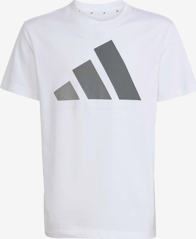 128 dydžio Marškinėliai 'Essentials' iš ADIDAS SPORTSWEAR, spalva – pilka / balta, Prekių apžvalga