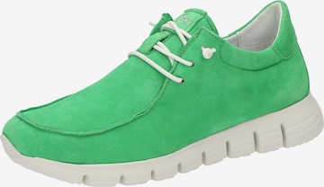SIOUX Lace-Up Shoes 'Mokrunner' in Green: front