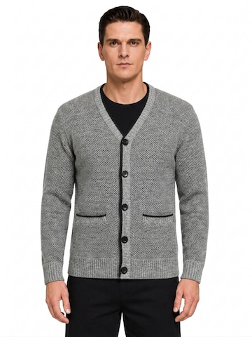 ALLTHEMEN Knit Cardigan in Grey