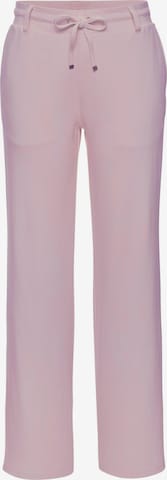 Regular Pantalon LASCANA en rose : devant
