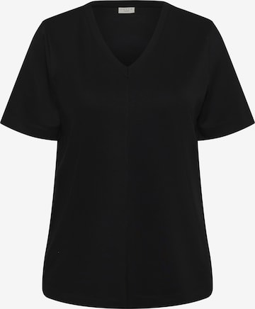 KAFFE CURVE - Camiseta 'KCannia' en negro: frente