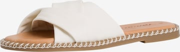 TAMARIS Mules in White: front