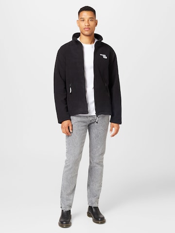 Lake View Fleece jas 'David ' in Zwart