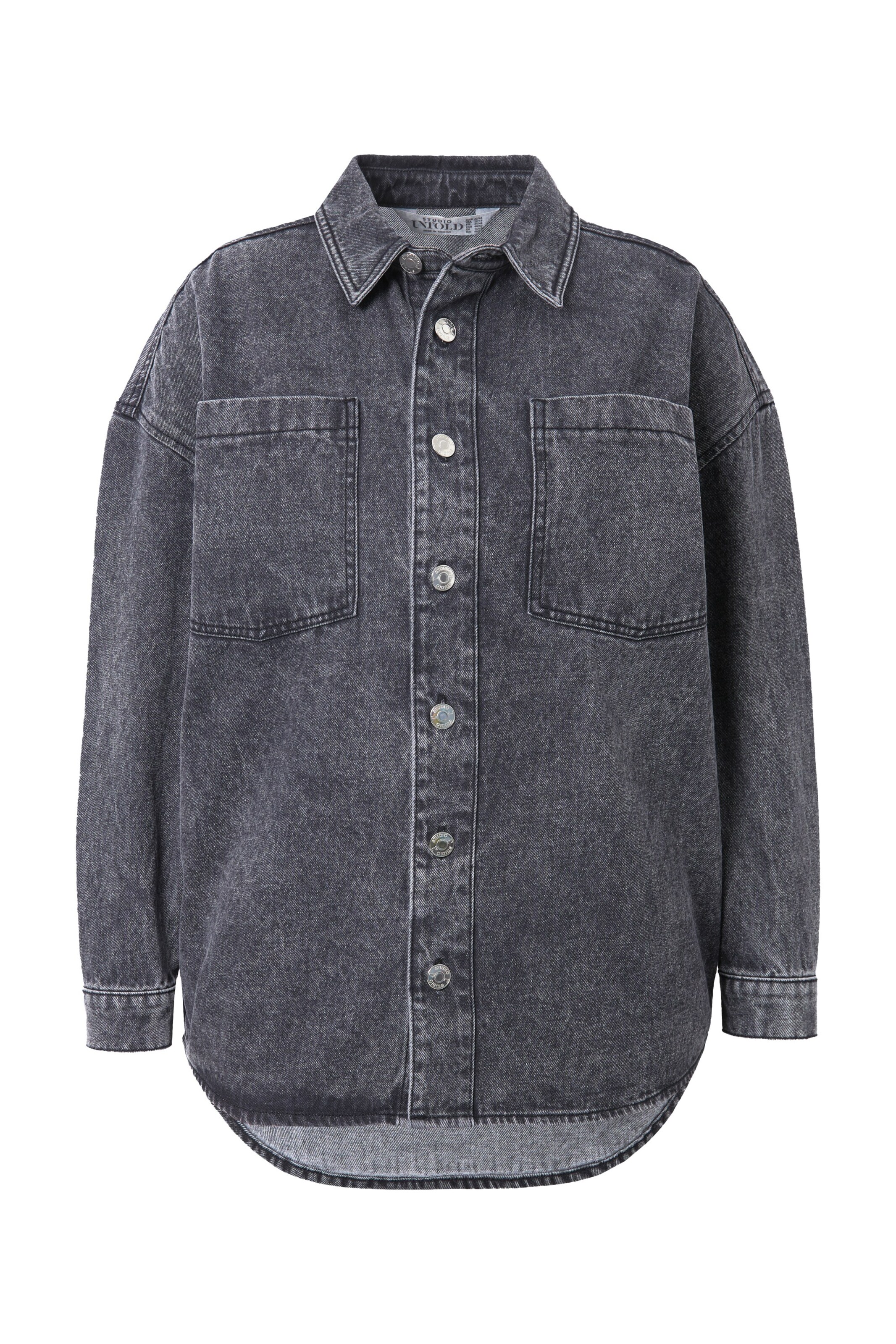 Studio Untold Blouse in Zwart: voorkant