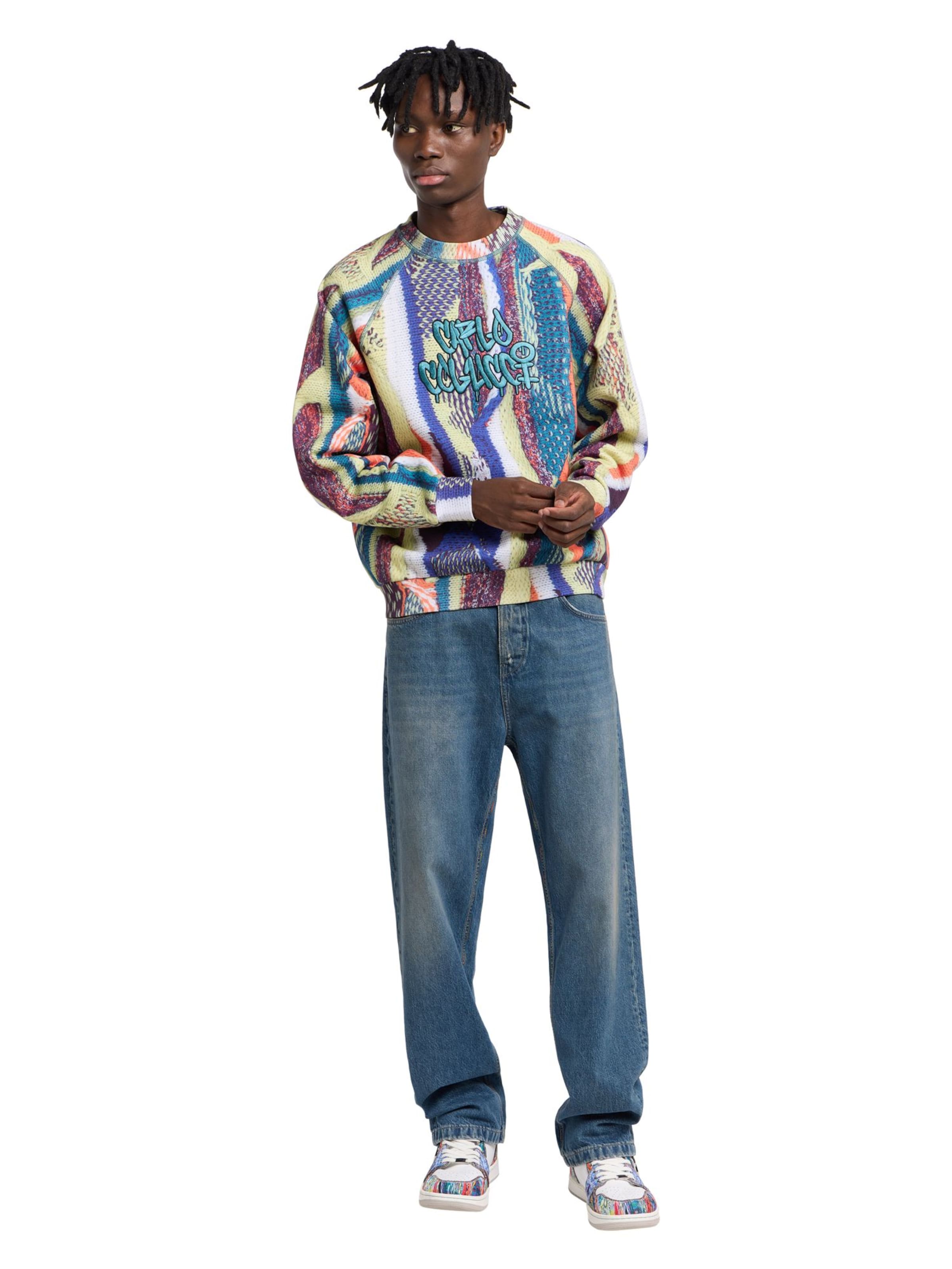 Carlo Colucci Sweatshirt 'Ettorelli' in Yellow