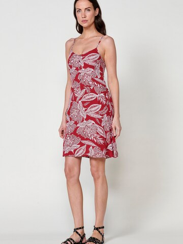 Robe d’été KOROSHI en rouge
